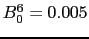 $ B_0^4 = 0.01$