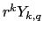 $ r^k Y_{k,q}$