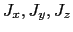 $ J_x, J_y, J_z$