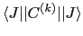 $ \langle J\vert\vert C^{(k)}\vert\vert J\rangle $