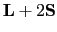 $ \mathbf{L}+2\mathbf{S}$