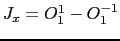 $ J_x = O_1^1 - O_1^{-1}$
