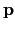 $ \mathbf{p}$