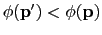 $ \phi(\mathbf{p}')<\phi(\mathbf{p})$